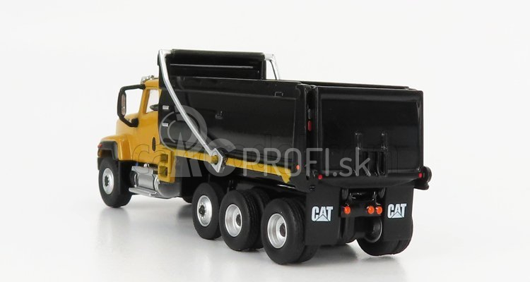 Dm-models Caterpillar Ct681 Cassone Ribaltabile 4-assi 2016 - sklápač 1:87 žltá čierna