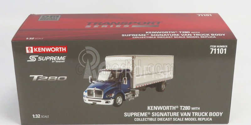 Dm-models Kenworth T280 Truck Cassonato 2010 1:32 Modrá biela