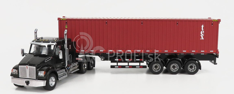 Dm-models Kenworth T880 Sbfa Truck Container 40 1990 1:50 Black Brown