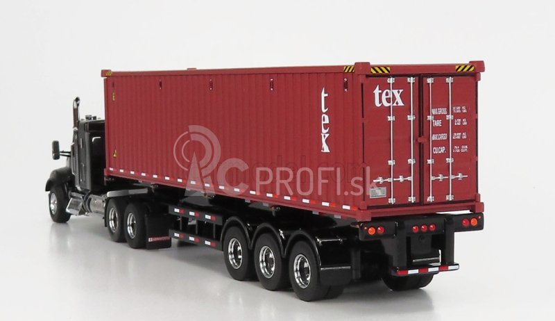 Dm-models Kenworth T880 Sbfa Truck Container 40 1990 1:50 Black Brown