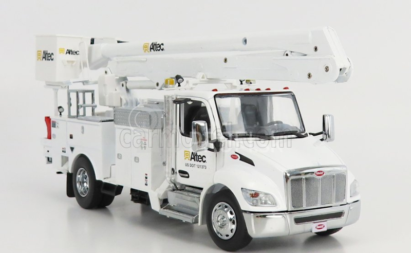 Dm-models Peterbilt 536 Truck Altec Aa55 Gru Crane Elevator Con Piattaforma Cestello 2010 1:32 White