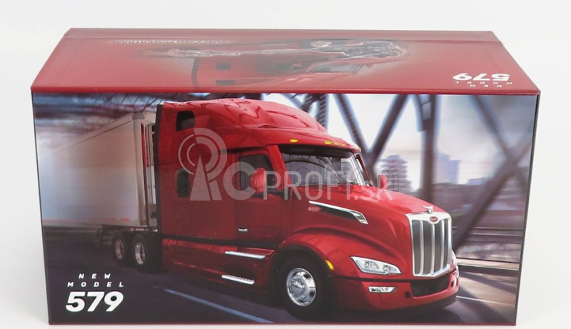 Dm-models Peterbilt 579 Ťahač 3-osý 2011 1:32 Red Met