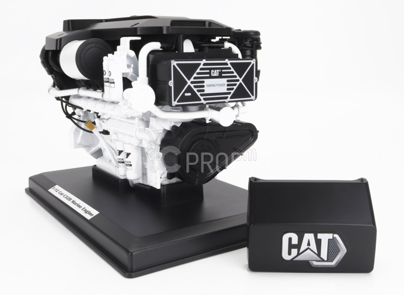 Dm-models Príslušenstvo Caterpillar C32b Marine Engine - Motore A Propulsione Marino 1:12 Black White