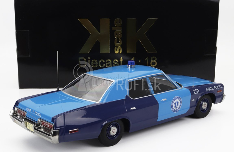 Dodge Monaco Massachusetts State Police 1974 v mierke 1:18 2 Tones Blue