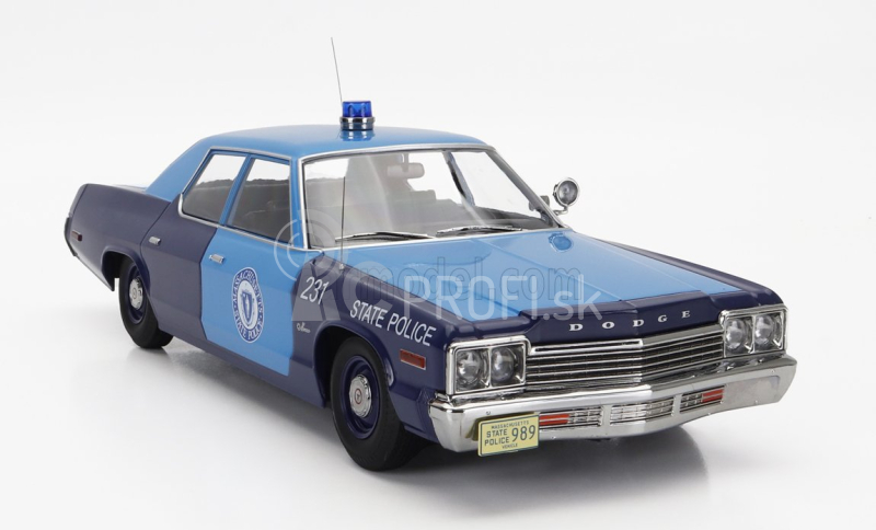 Dodge Monaco Massachusetts State Police 1974 v mierke 1:18 2 Tones Blue