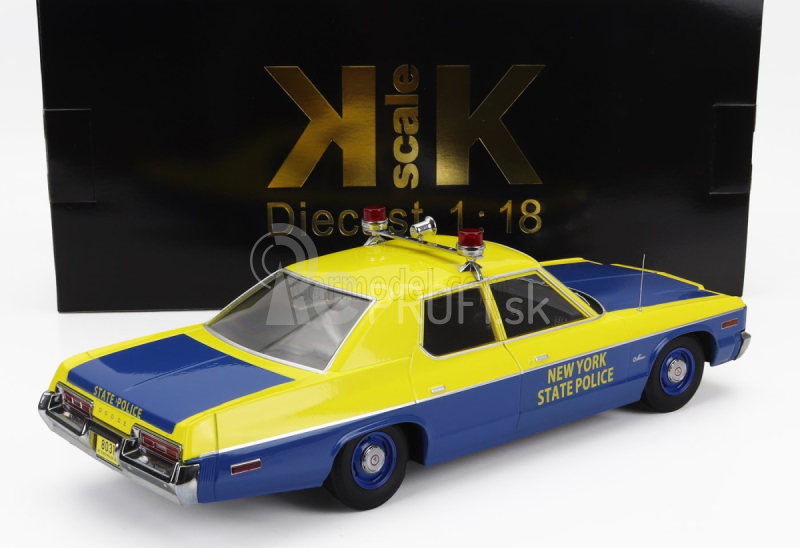 Dodge Monaco New York State Police 1974 v mierke 1:18 žlto-modrá