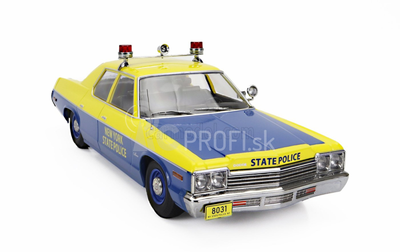 Dodge Monaco New York State Police 1974 v mierke 1:18 žlto-modrá