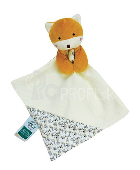 Doudou Fox s BIO bavlnenou dekou 20 cm