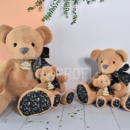 Doudou Histoire d´Ours Plyšový priateľ svetlohnedý medvedík 25 cm