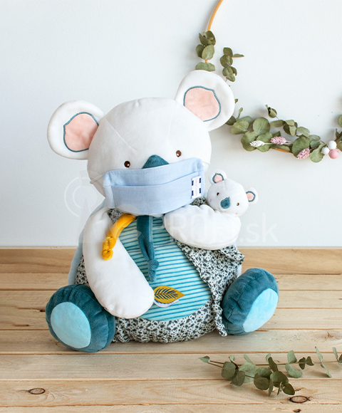 Doudou Koala Yoca s priestorom na uloženie pyžama 40 cm