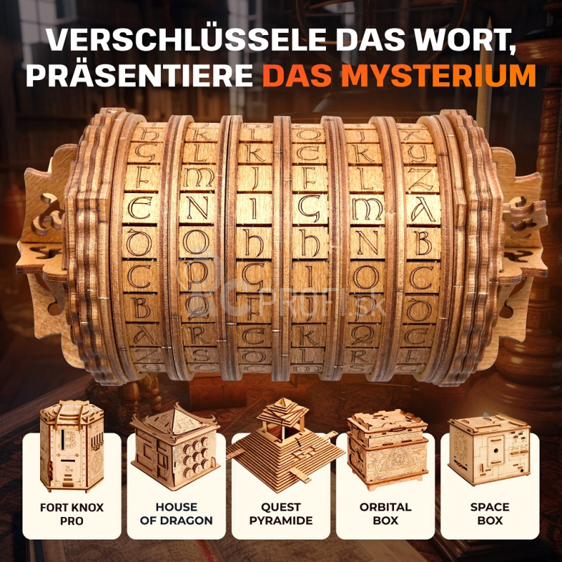 Drevené kryptexové puzzle EscapeWelt