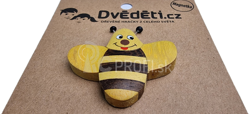 Drevený magnet veľký Bee