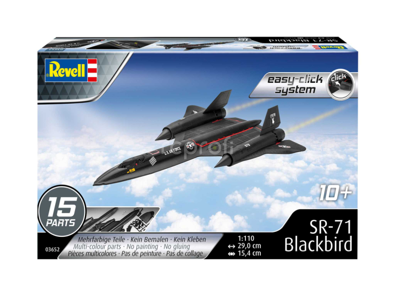 EasyClick lietadlo 03652 - SR-71 Blackbird (1:110)