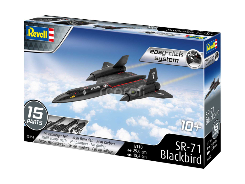 EasyClick lietadlo 03652 - SR-71 Blackbird (1:110)