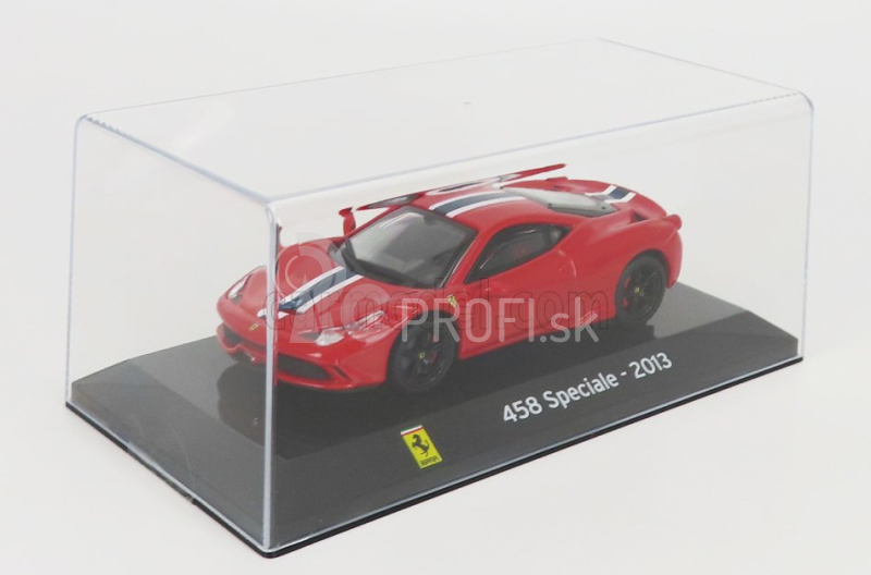 Edícia Ferrari 458 Speciale 2013 - Con Vetrina - S vitrínou 1:43 červená