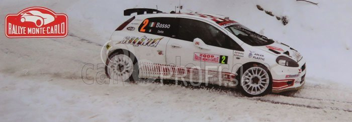 Edícia Fiat Grande Punto S2000 N 2 Rally Montecarlo 2009 G.basso - M.dotta 1:43 Biela červená