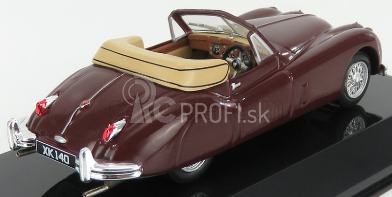 Edícia Jaguar Xk140 Cabriolet 1954 - Con Vetrina - S vitrínou 1:43 Bordeaux