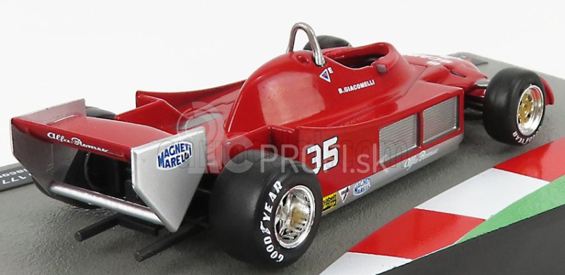 Edicola Alfa romeo F1 177 N 35 Sezóna 1979 Bruno Giacomelli 1:43 Červená biela