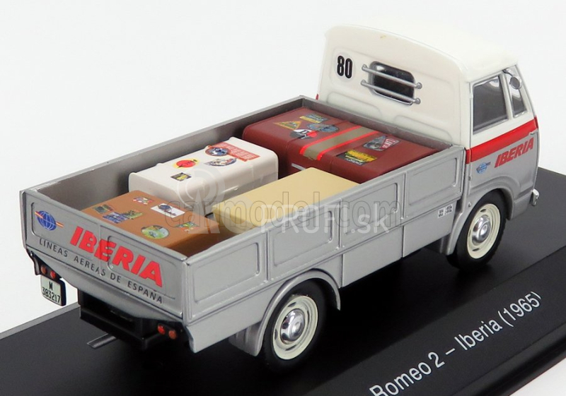 Edicola Alfa romeo Romeo 2 Truck Fadisa Iberia 1965 1:43 strieborná biela