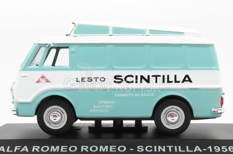 Edicola Alfa romeo Romeo Van Scintilla 1956 1:43 svetlozelená biela