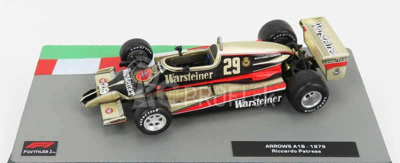 Edicola Arrows F1 A1b N 29 Sezóna 1979 Riccardo Patrese 1:43 Zlatá čierna červená