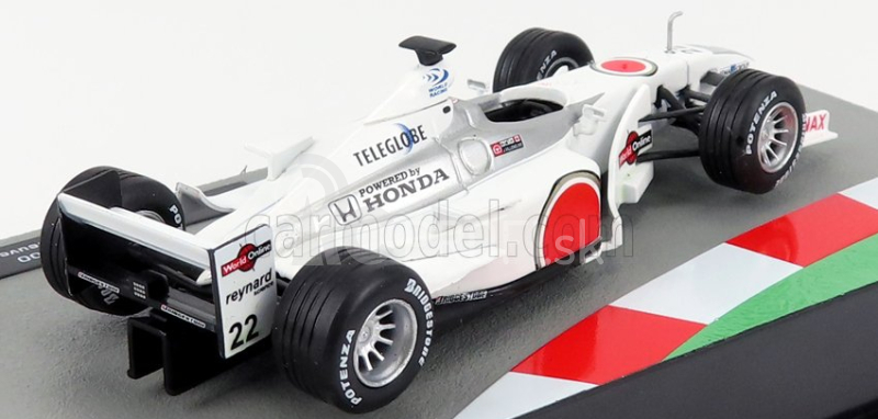 Edicola BAR F1 002 Honda N 22 Sezóna 2000 Jacques Villeneuve 1:43 Biela