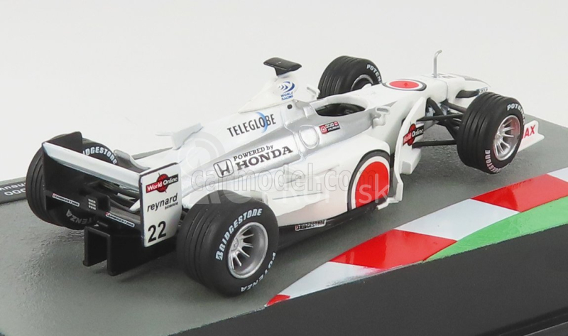 Edicola BAR F1 002 Honda N 22 Sezóna 2000 Jacques Villeneuve 1:43 Biela