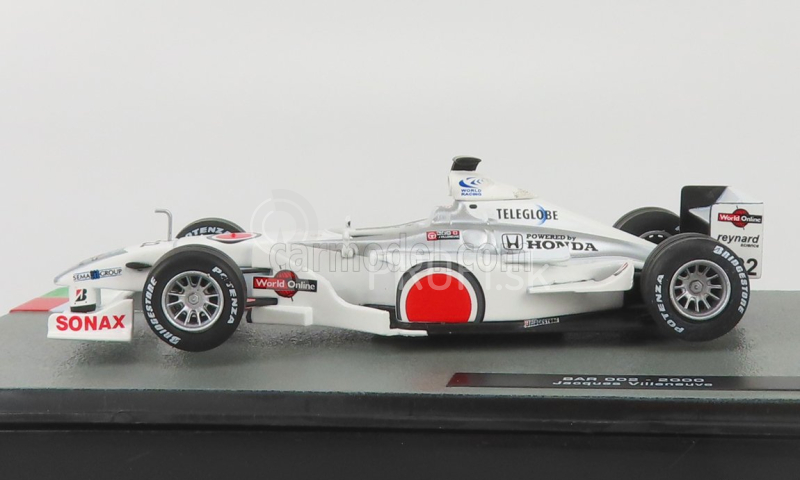 Edicola BAR F1 002 Honda N 22 Sezóna 2000 Jacques Villeneuve 1:43 Biela