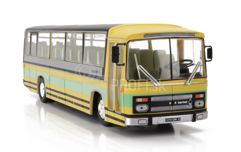 Edicola Berliet Cruisair Iii Bus 1969 1:43 žltá svetlozelená