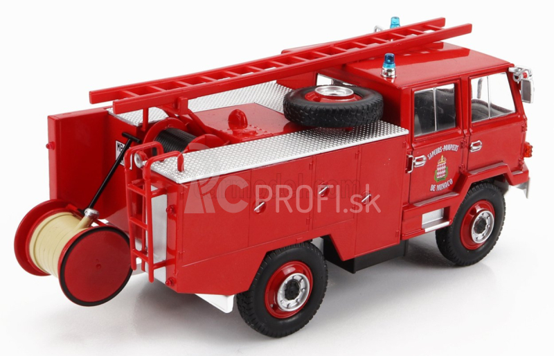 Edicola Berliet Ff 4x4 Cisterna 1971 - Hasičské auto - Vigili Del Fuoco - Feuerwehr 1:43 Červená biela strieborná