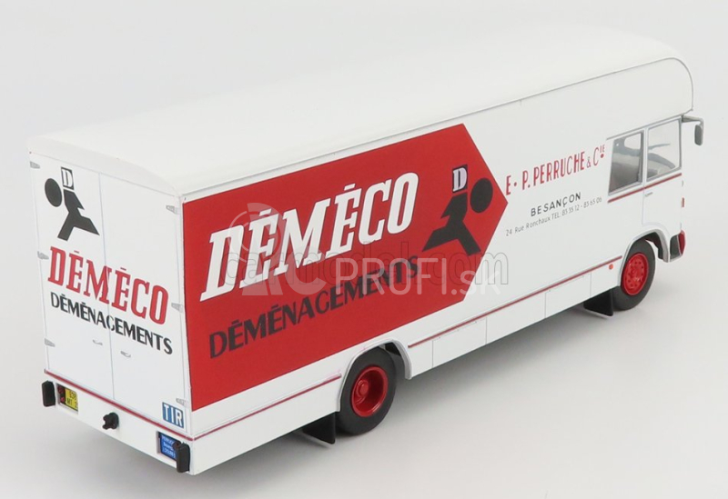 Edicola Berliet Gbk75 Truck Demeco 1967 1:43 Bielo-červená