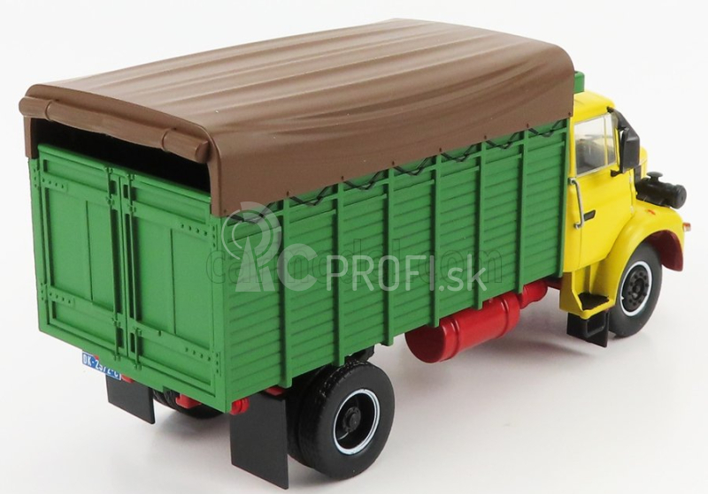 Edicola Berliet Gl900 Truck Cassonato 1976 1:43 žltozelená