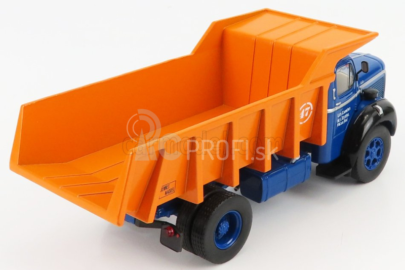 Edicola Berliet Glm10 Truck Cassone Ribaltabile 1953 - Movimento Terra 1:43 Blue Orange