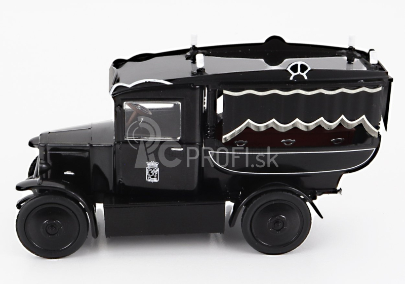 Edicola Berliet Vtb Truck Fourgon Mortuaire Electrique 2-assi 1924 - Carro Funebre - Hearse - Funeral Car 1:43 Black