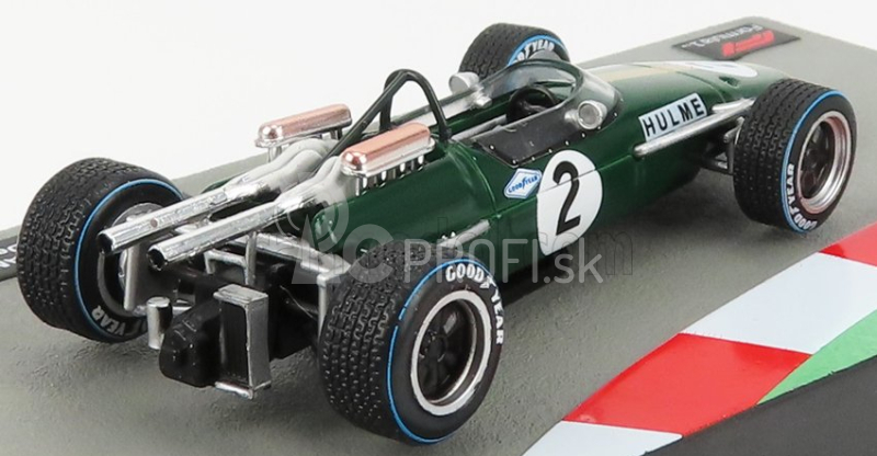 Edicola Brabham F1 Bt24 N 2 Dennis Hulme Sezóna 1967 Majster sveta 1:43 Zelené zlato