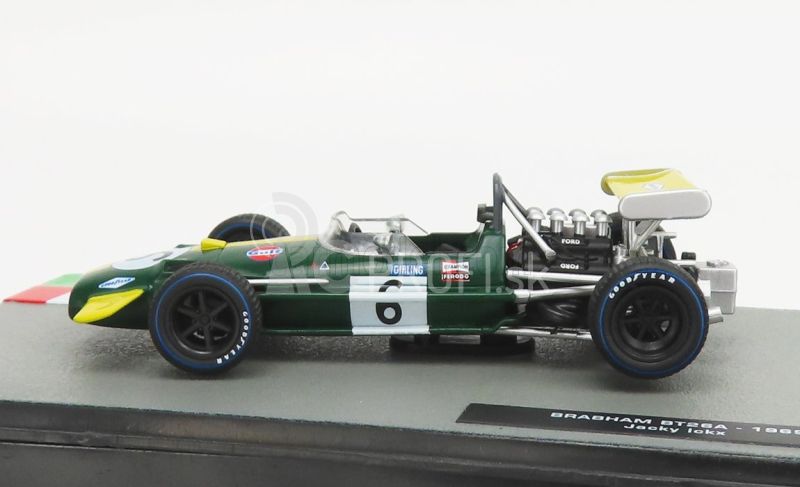 Edicola Brabham F1 Bt26a N 6 Sezóna 1969 Jacky Ickx 1:43 Zelenožltá