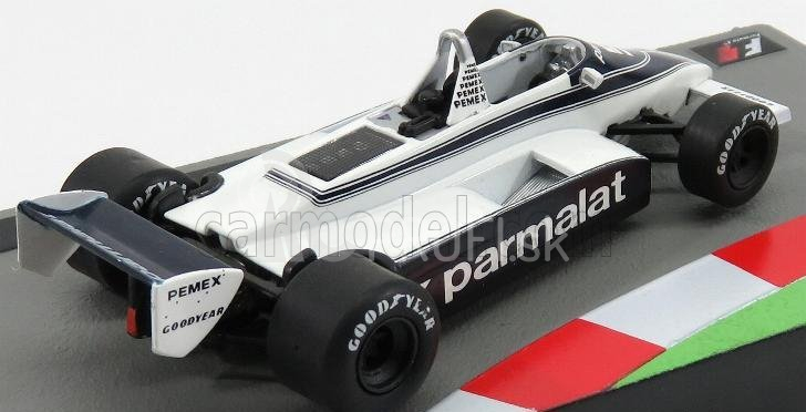 Edicola Brabham F1 Bt49c Ford N 5 Nelson Piquet Sezóna 1981 Majster sveta 1:43 Bielo modrá