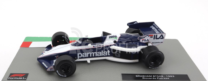 Edicola Brabham F1 Bt52 Parmalat N 6 Sezóna 1983 Riccardo Patrese 1:43 Bielo modrá