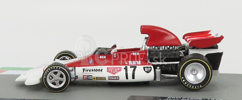 Edicola BRM F1 P160b N 17 Monaco Gp 1972 Jean Pierre Beltoise 1:43 červená biela