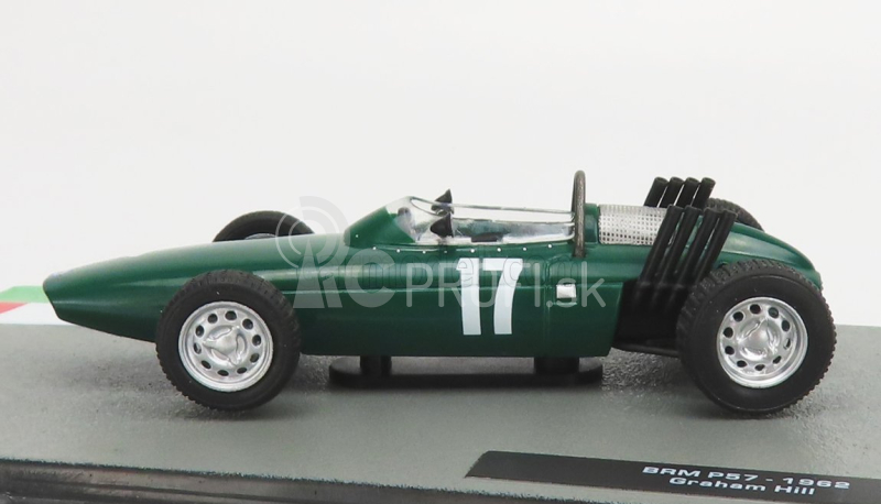 Edicola BRM F1 P57 N 17 Majster sveta Sezóna 1962 Graham Hill 1:43 Zelená