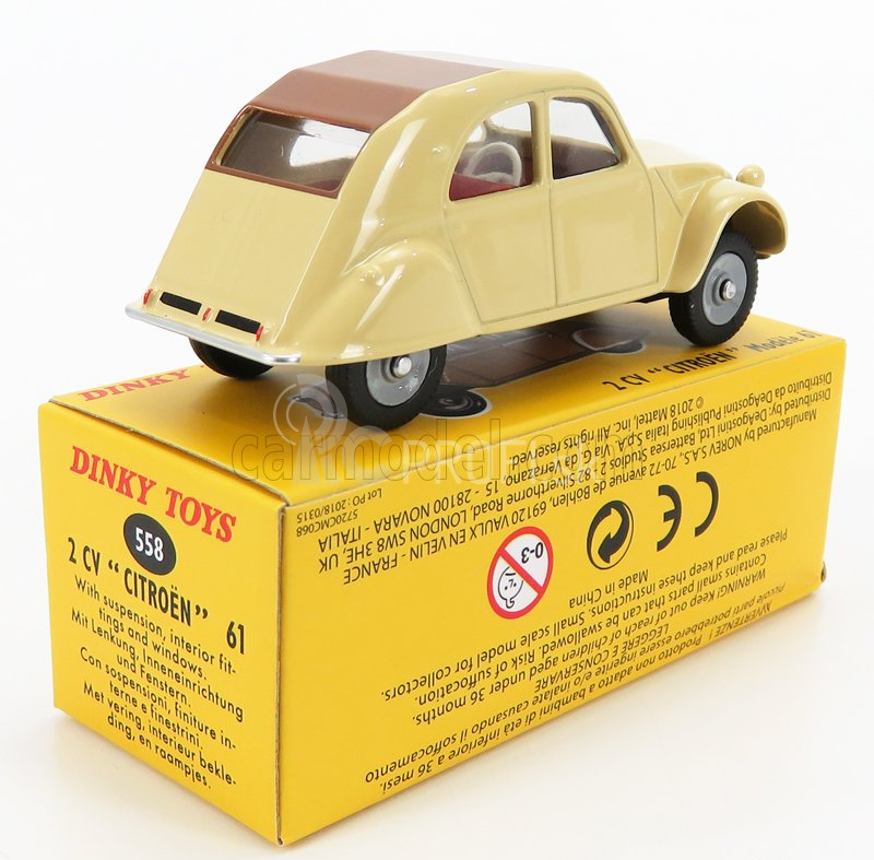 Edicola Citroen 2cv 1965 1:43 krémovo hnedá