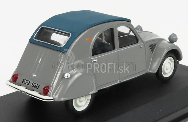 Edicola Citroen 2cv Cabriolet Closed 1957 - Con Vetrina - S vitrínou 1:43 Grey