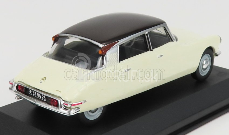 Edicola Citroen Ds19 1957 - Con Vetrina - S vitrínou 1:43 Ivory Brown