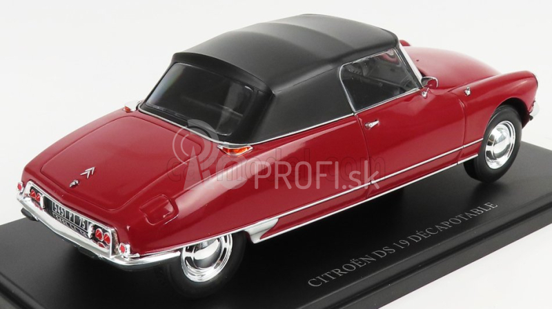 Edicola Citroen Ds19 Cabriolet 1963 1:24 červená čierna