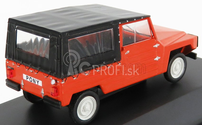 Edicola Citroen Namco Pony Cabriolet Closed 1975 - Con Vetrina - S vitrínou 1:43 Red Black