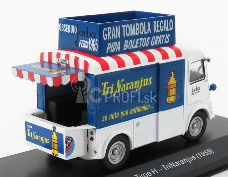 Edicola Citroen Type-h Van Tri-naranjus 1959 1:43 Biela Modrá