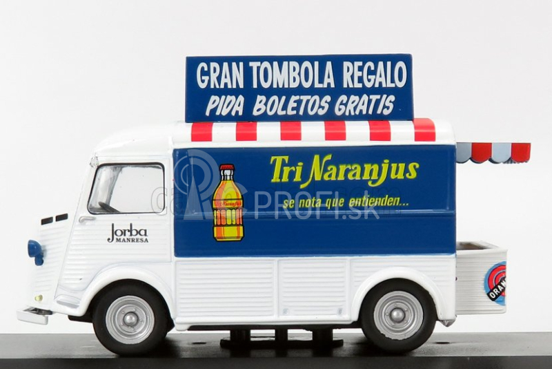 Edicola Citroen Type-h Van Tri-naranjus 1959 1:43 Biela Modrá