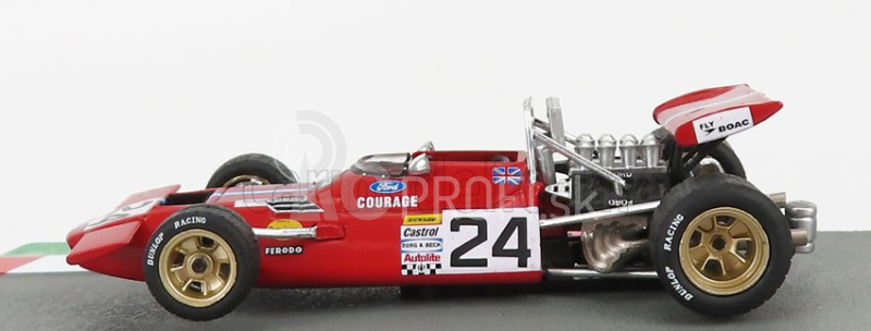 Edicola De tomaso F1 Ford 505 N 24 Sezóna 1970 Piers Courage 1:43 Červená