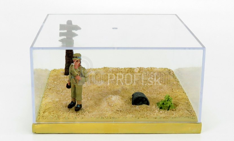 Edicola Diorama Soldato Nel Deserto - Desert Man 1:43 Béžová