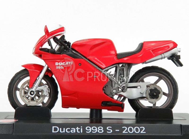 Edicola Ducati 998s Testastretta 136hp 2002 1:24 červená